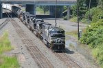 NS 1802 leading train 15T out of Enola yard